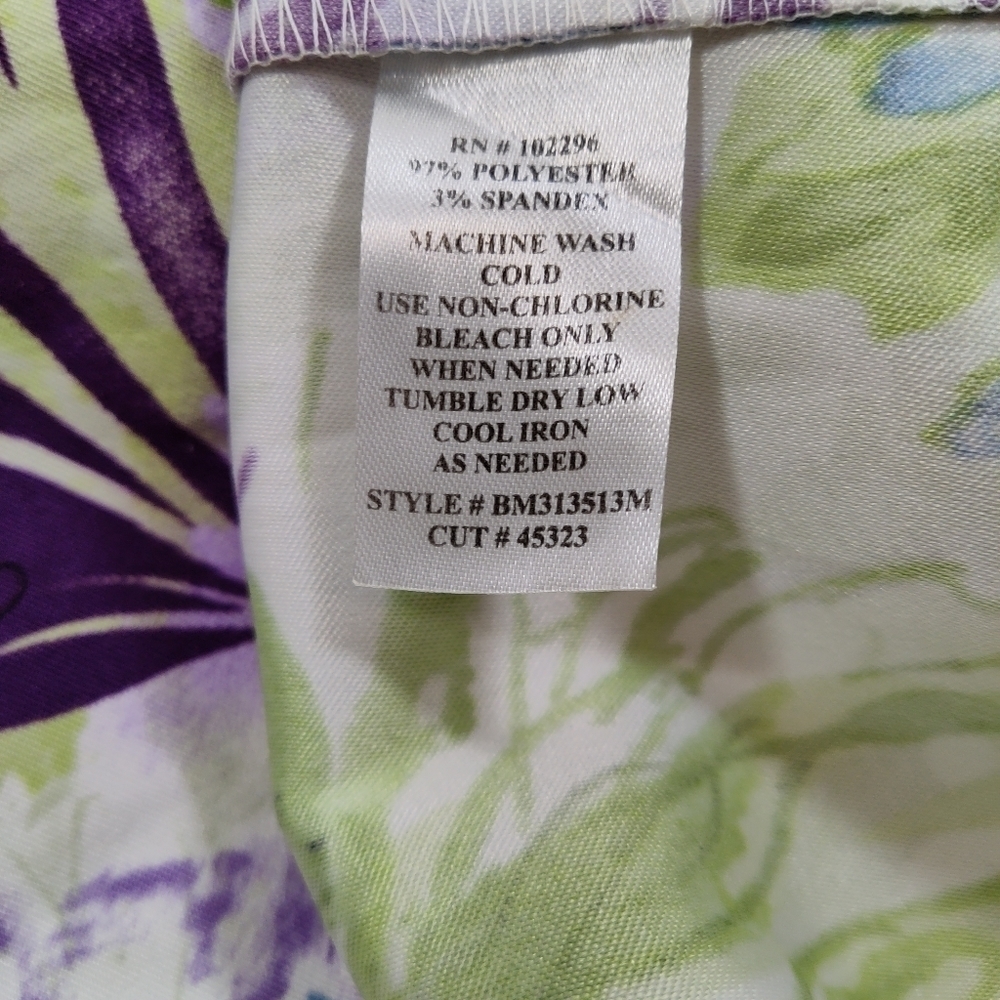 Connected summer sleeveless floral white/green/purple/blue Sheath… - Picture 5 of 5